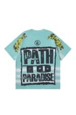 Dark Series: Letter Skull Lake Blue T-shirt - Image 2