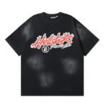 Dark Series: Cartoon Letter Black T-shirt