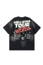 Dark Series: Cartoon Letter Black T-shirt - Image 2