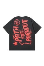 Dark style: Cross patterned black shirt - Image 2