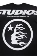 Hellstar Studios Cartoon Logo Glitter Logo T-Shirt - Image 3