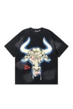 Hellstar Studios Bullhead Letter Printed T-shirt