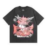 Dark style: Angel black shirt dyed red