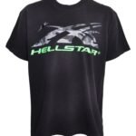 Hellstar Studio Camouflage Letter Logo T-shirt