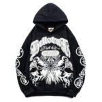 Hellstar Studios Records Amercian Hoodie Black
