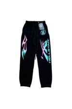 Hellstar Flame Flare Sweatpants BLack
