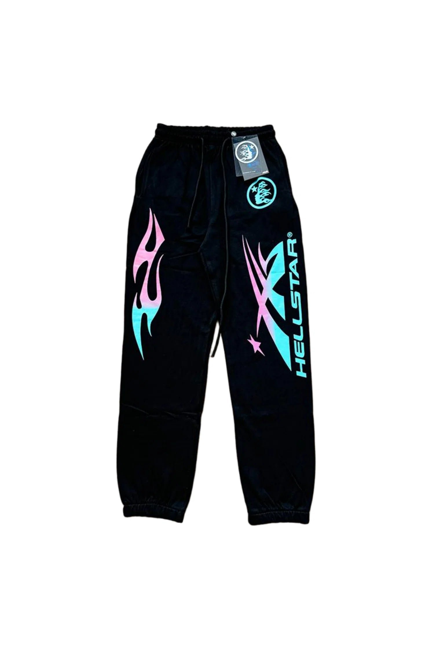 37.jpg Hellstar Flame Flare Sweatpants BLack - Image 1