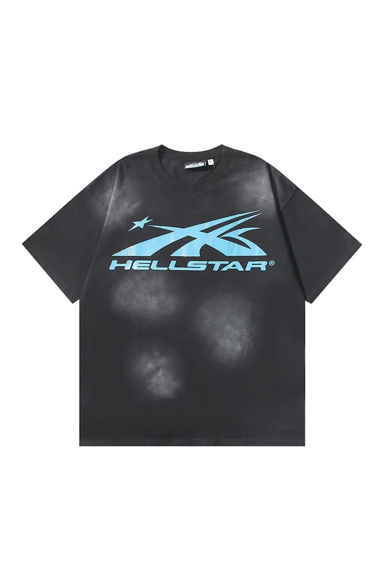 37_be38b0c2-19f9-47e4-89f1-1f4c7bf2a11d.jpg Dark Style: Blue Logo Black Shirt - Image 1