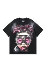Dark Series: Character Pattern Black Shirt