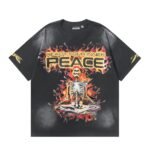 Dark Style: Skeleton Black Shirt with Flames