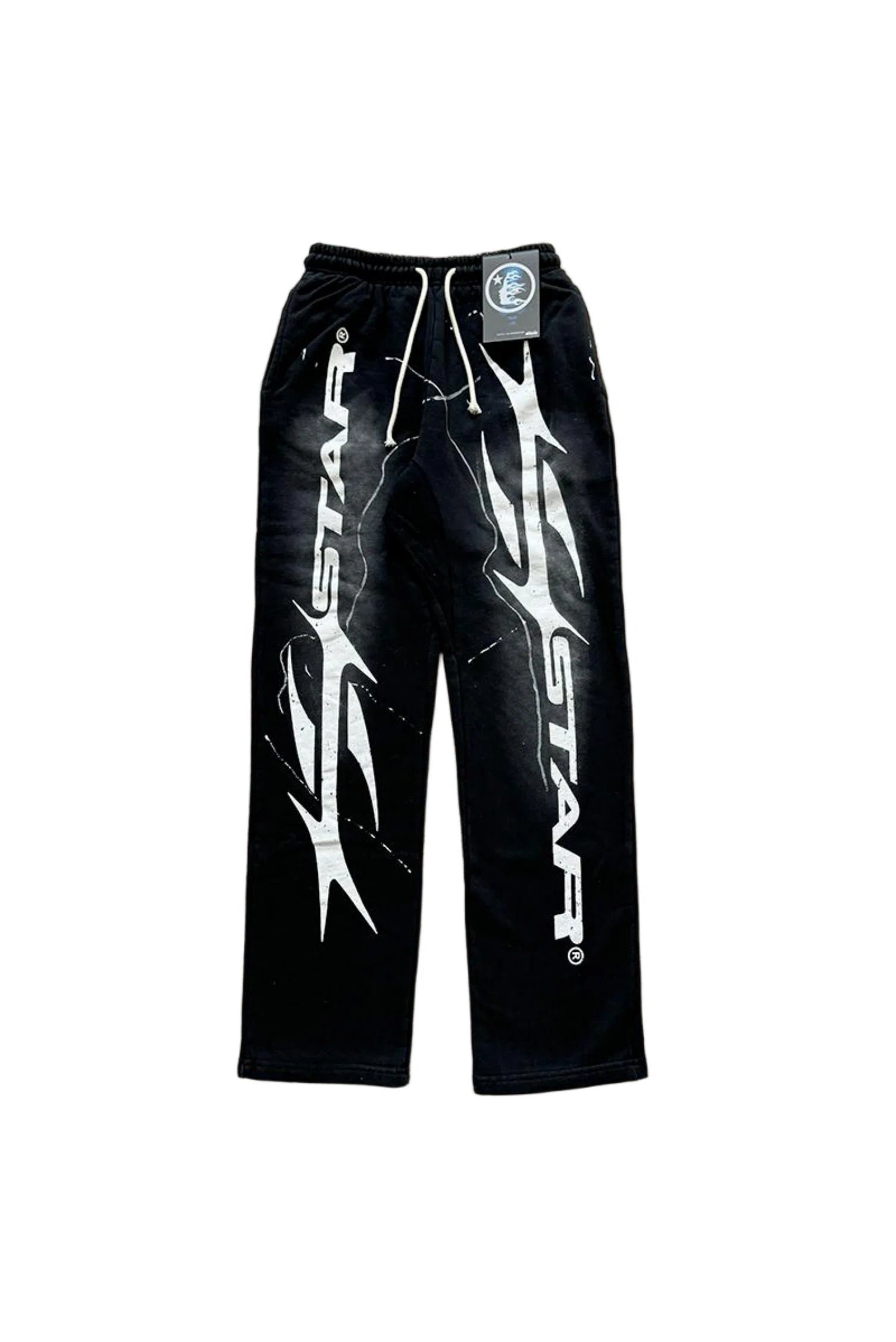 47.jpg Hellstar Flame Flare Black Sweatpants - Image 1