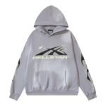 Grey Hellstar Studios Sports Logo Hoodie