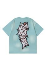 Dark style: cartoon text image, green shirt - Image 2