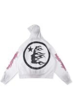 Explosion logo white hooded sweatshirt - Image 2
