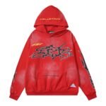 Red graffiti style hoodie