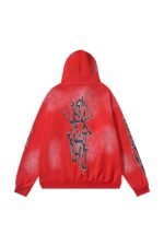Red graffiti style hoodie - Image 2