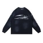 Sports logo black hoodie