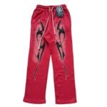 Hellstar Studios flame casual sports pants red