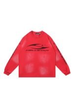Sports logo red hoodie