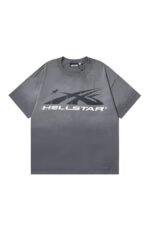 Dark Series: Side Face Goddess Printed Grey T-shirt