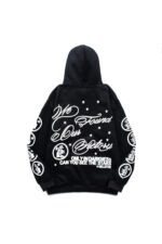 Hellstar Studios Records Amercian Hoodie Black - Image 2
