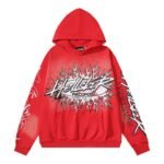Explosive badge red hoodie