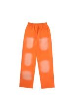 Hellstar Studios flame and logo casual sports pants orange - Image 2