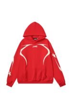 New Red Hell Star Sports Hoodie - Image 2