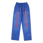 Hellstar Studios red logo sports pants blue