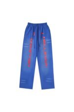 Hellstar Studios red logo sports pants blue