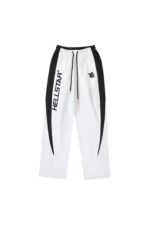 Hellstar Studios Embroidered Splicing Logo Sports Pants White