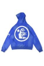 Blue/Yellow Hellstar No Guts No Glory Hoodie - Image 2