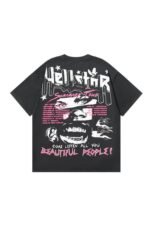 Dark style: Women's printed black shirt - Image 2