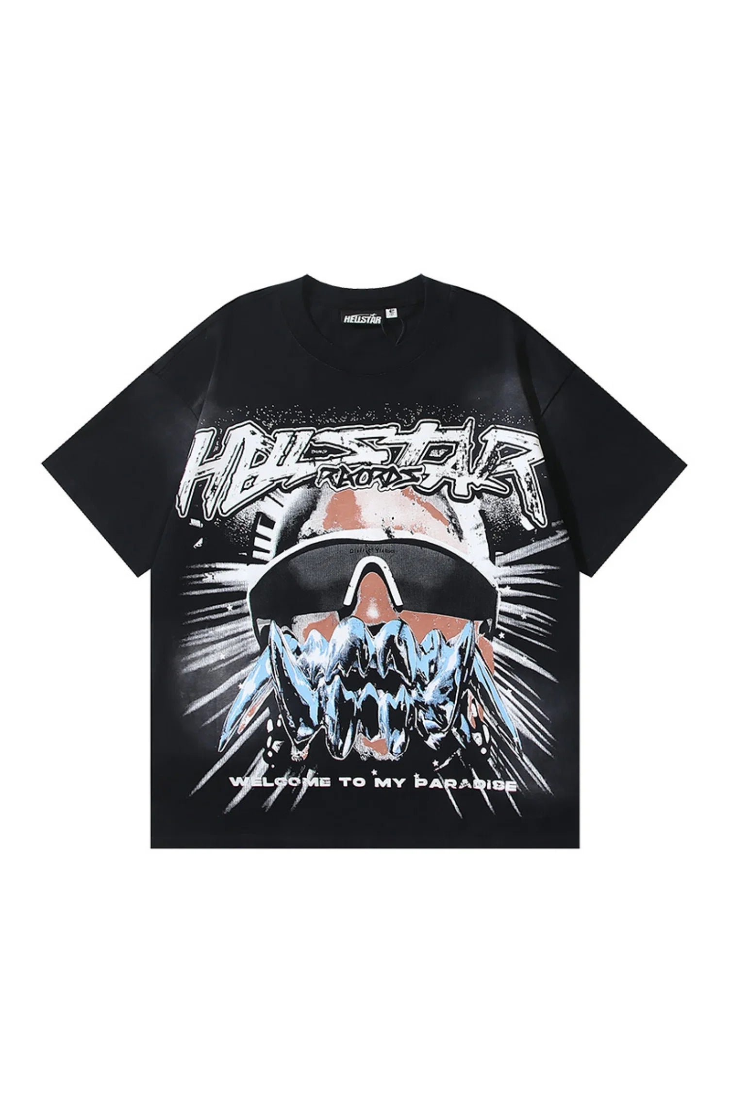 93.jpg Dark Series: Frozen Skull Black T-shirt - Image 1