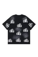 Dark Series: Side Skeleton Printed Black T-shirt - Image 2