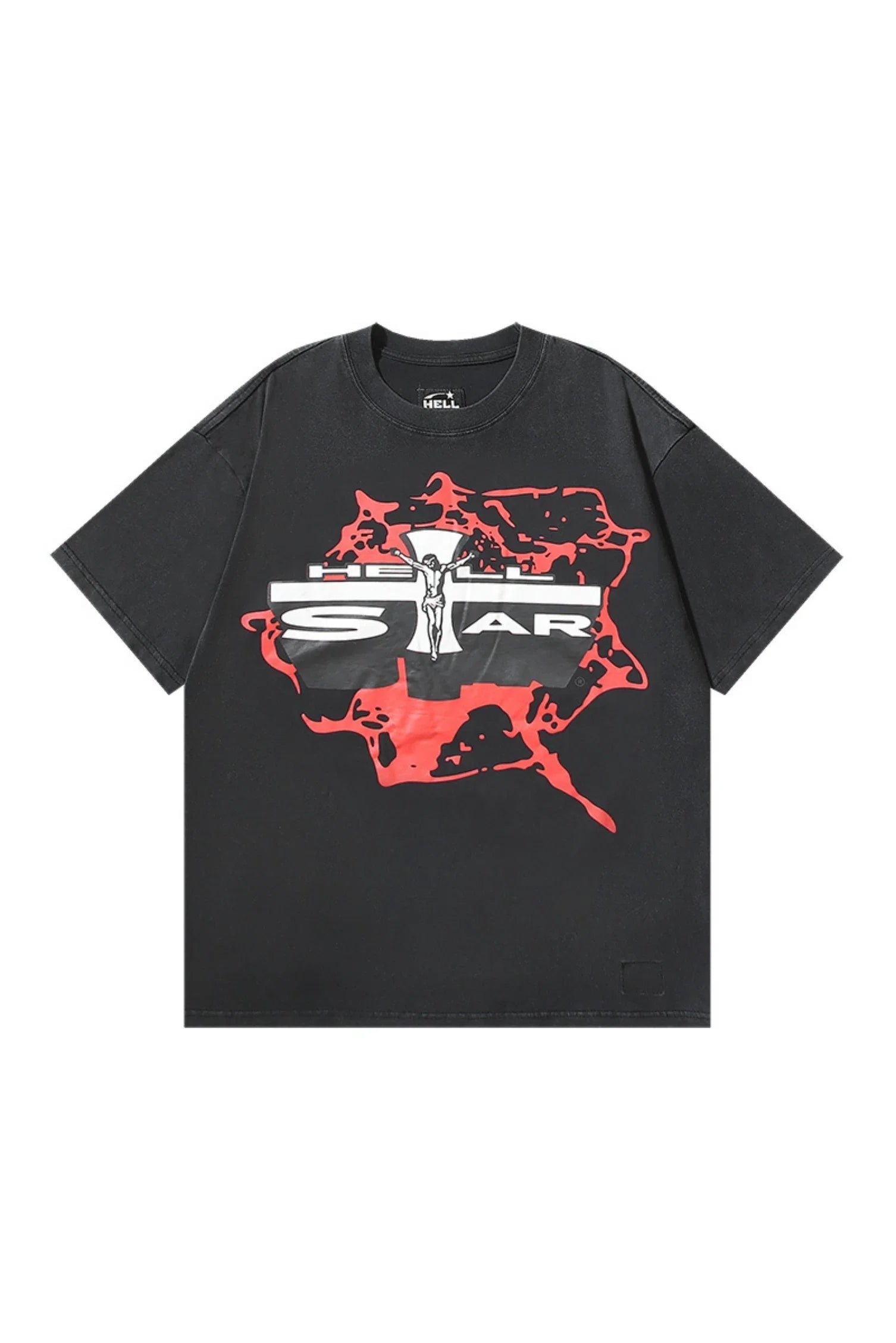 9_0cba9c65-d5f6-4de1-be10-96db56dd466c.jpg Dark style: Cross patterned black shirt - Image 1