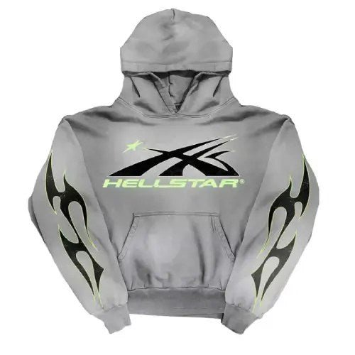 Grey-Hellstar-Sport-Logo-Hoodie-Hellstar-Records.jpg Grey Hellstar Sport Logo Hoodie - Image 1