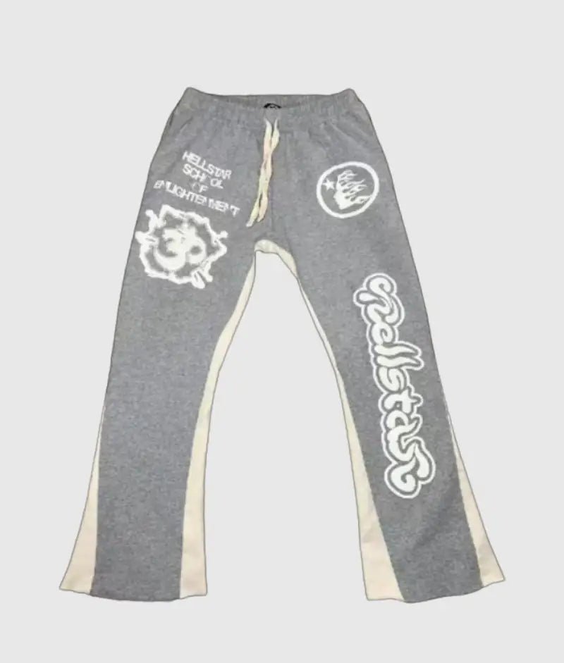 Hellstar-Enlightenment-Sweatpants-Grey-3.jpg Hellstar Enlightenment Sweatpants Grey - Image 1