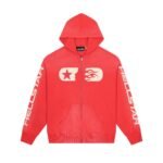 Red Hellstar Pullover Hoodie