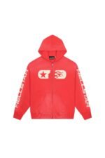 Red Hellstar Pullover Hoodie